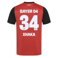 Bayer Leverkusen Granit Xhaka #34 Hjemmedrakt 2024-25 Kortermet